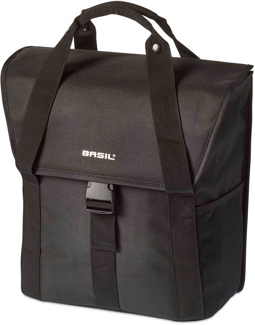 Enkele Fietstas Basil Go-Solid Black 18 Liter- Enkele Fietstas Basil Go-Solid Black 18 Liter-